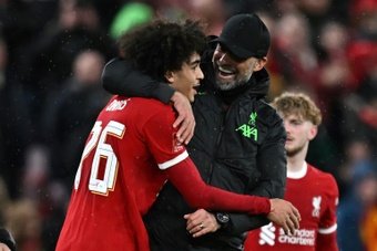 Jurgen Klopp said Friday he was proud of his young players after they stepped up to help keep injury-hit Liverpool's quadruple bid alive.