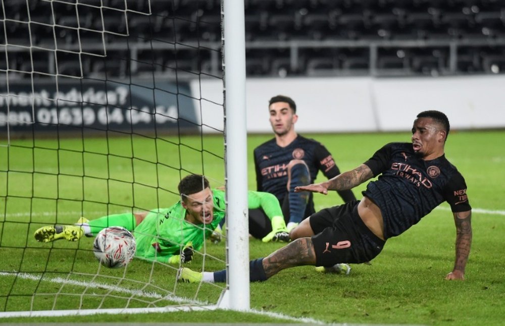 Man City got a convincing 1-3 victory over Swansea. AFP