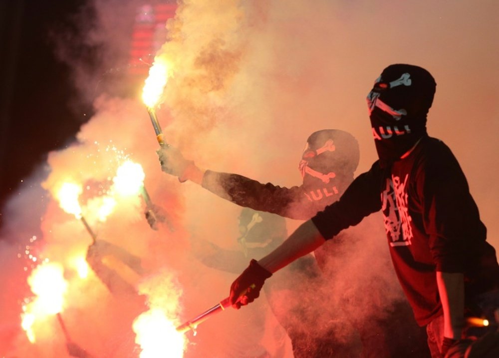 German police are expecting difficulties at the game. AFP