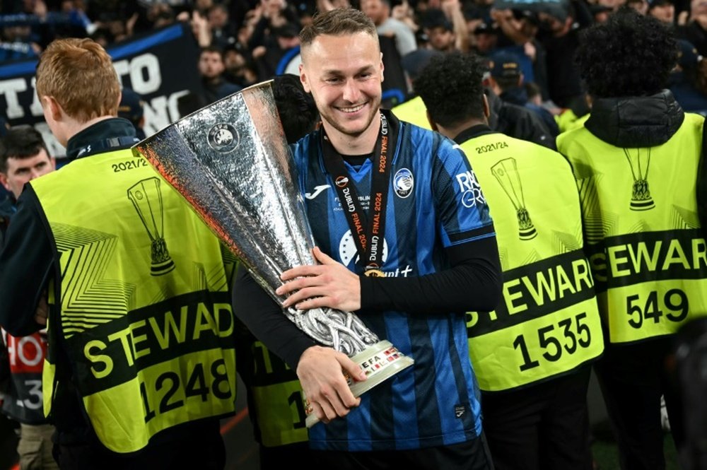 Koopmeiners won the Europa League last season with Atalanta. AFP