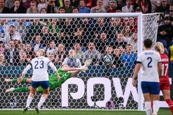 European champions England stood on the brink of the Women's World Cup last 16 after a Lauren James cracker in the sixth minute gave them a 1-0 win over Denmark on Friday.