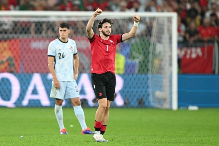 Khvicha Kvaratskhelia on Wednesday said Georgia's miracle qualification for the last 16 of Euro 2024 after beating Portugal was the best day of his life.