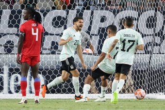 Mexico secured their spot in the CONCACAF Gold Cup knockout stage with a game to spare, after beating Haiti 3-1 in Glendale, Arizona, on Thursday.