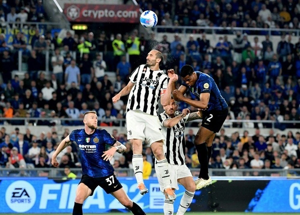 Italian defender Giorgio Chiellini made his final appearance for Juventus. AFP