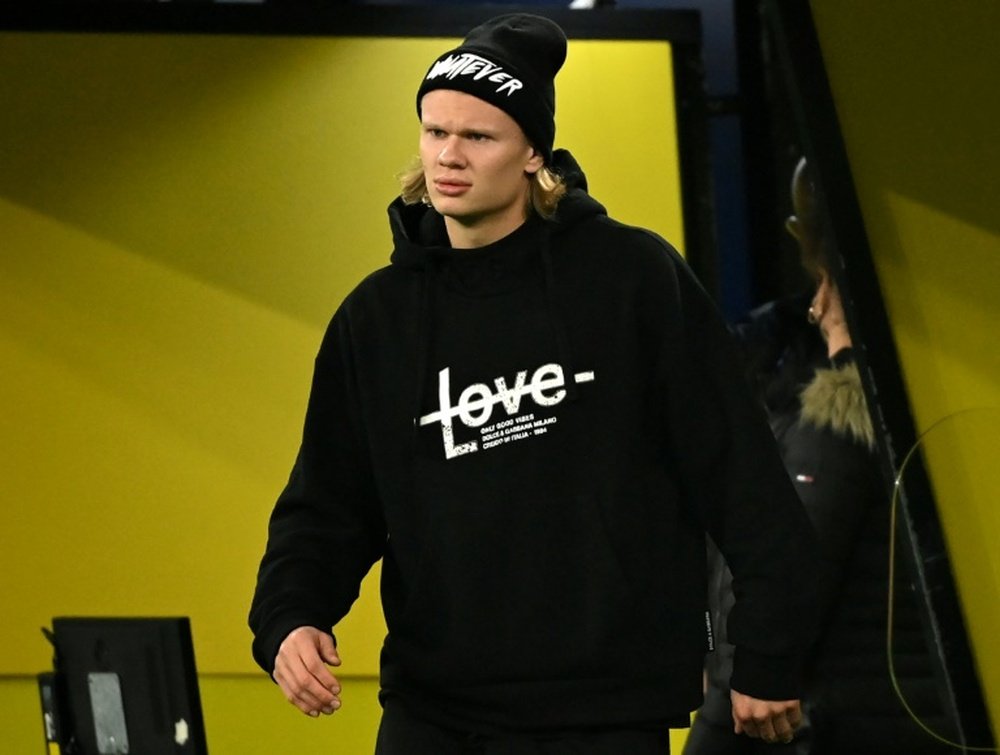 Dortmund striker Erling Haaland is set to return from injury on Saturday. AFP