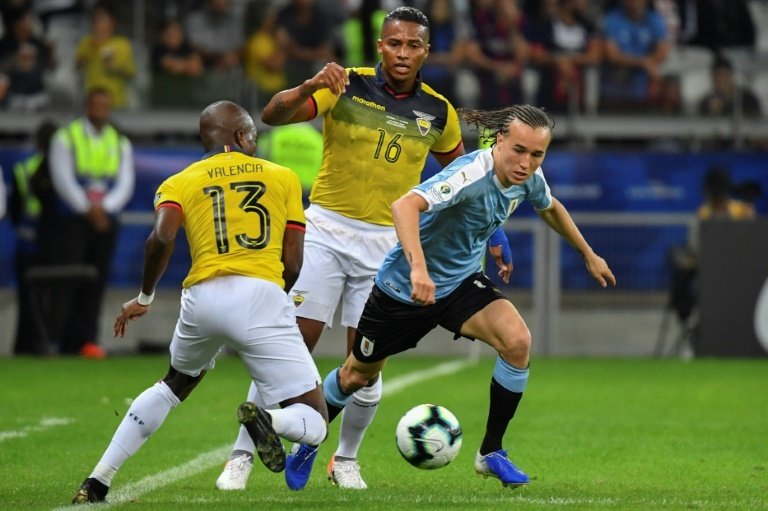 Diego Laxalt (right) joined Celtic on loan from AC Milan on Monday. afp_en