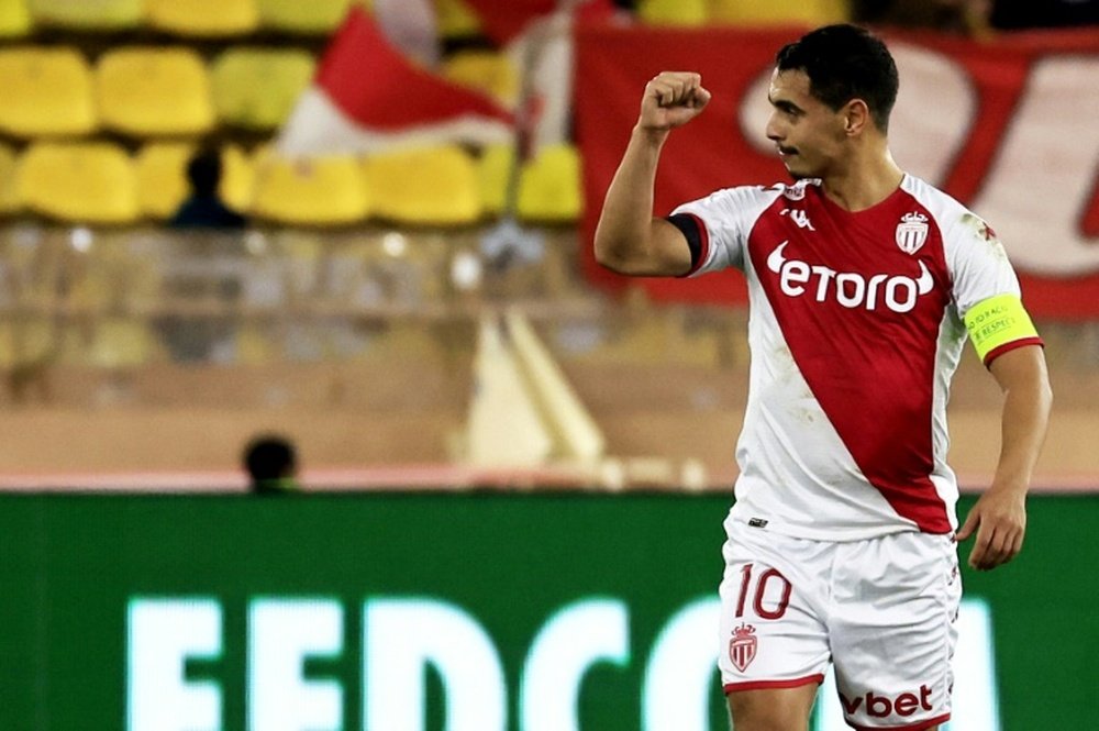 Ben Yedder scored a hat-trick for Monaco in their 7-1 win over Ajaccio. AFP