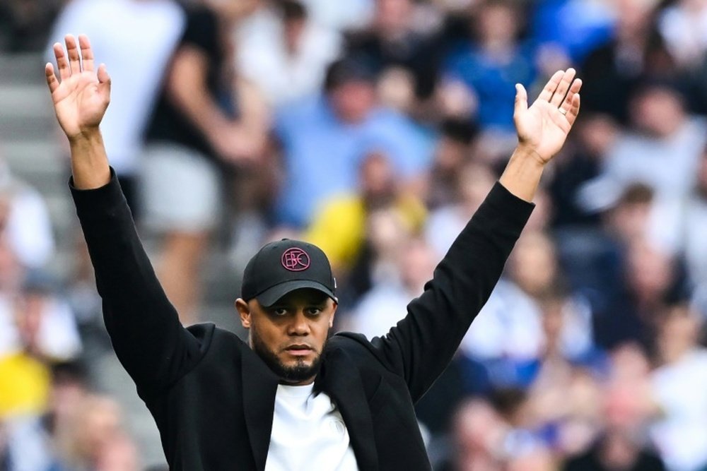 Burnley's Vincent Kompany has reached an agreement in principle with Bayern. AFP