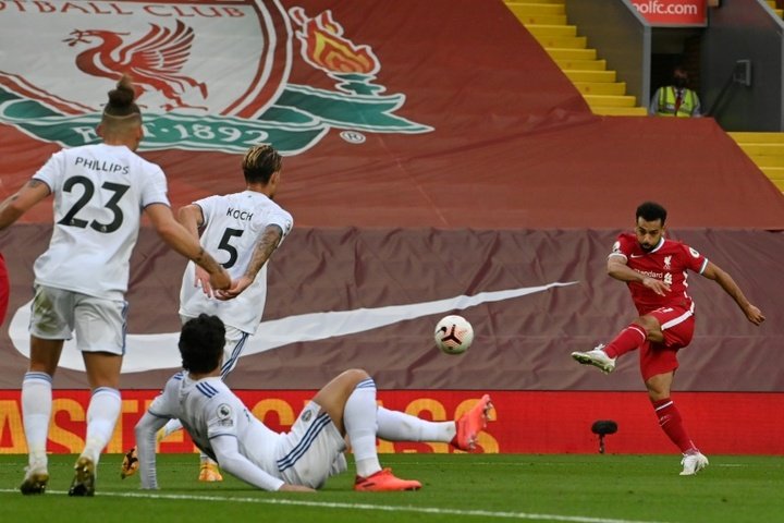Salah hat-trick sees Liverpool edge Leeds 4-3 in thrilling opener