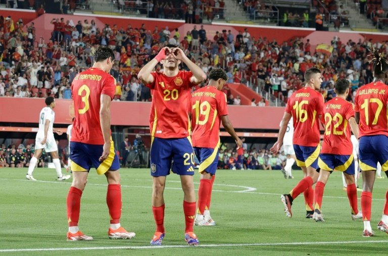 Spain smashed Northern Ireland in their final tune-up friendly ahead of Euro 2024. AFP