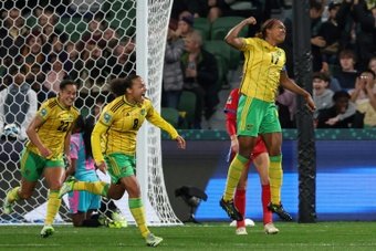 Jamaica won a Women's World Cup match for the first time with a deserved 1-0 victory over debutants Panama on Saturday to close on a place in the last 16.