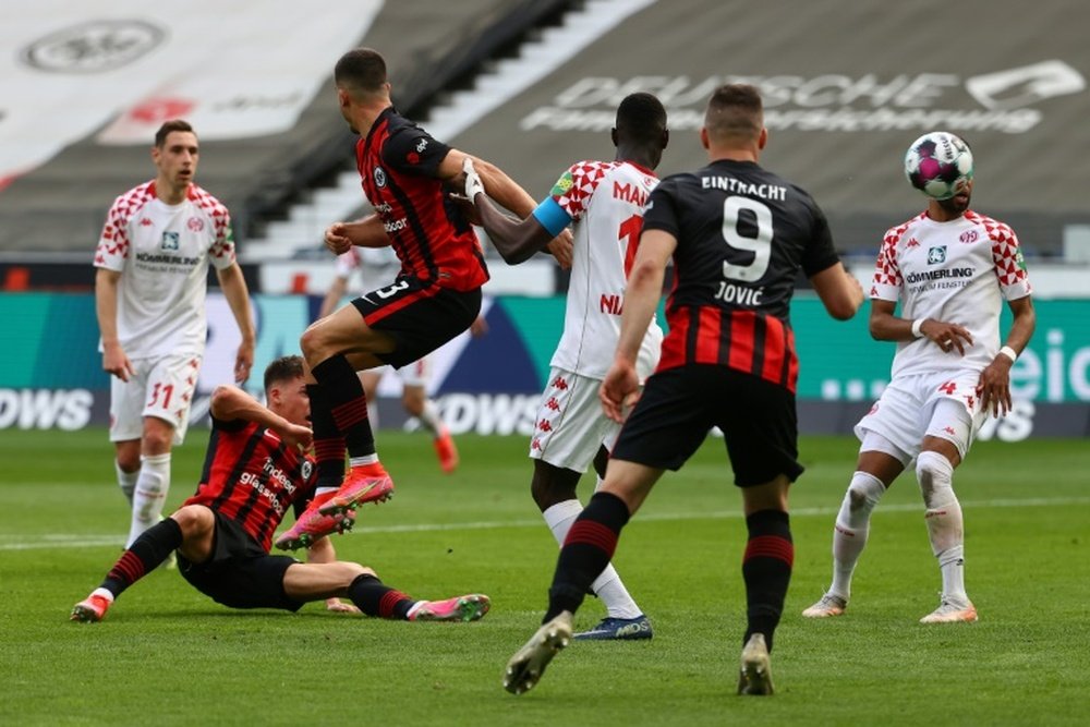 Ajdin Hrustic got a leveller as Eintracht Frankfurt got a draw against Mainz. AFP