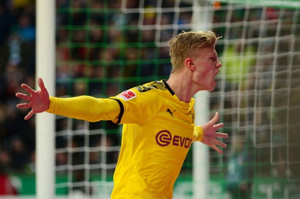 Haaland netted once again for Dortmund this Saturday. AFP