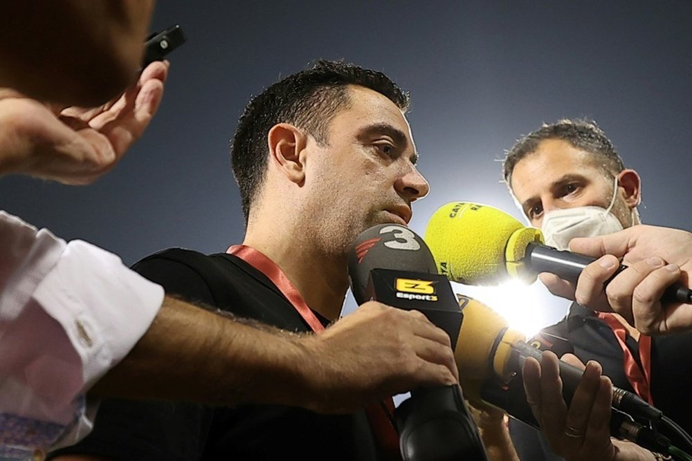 Xavi said he is optimistic an agreement can be reached between Barcelona and Al Sadd. AFP