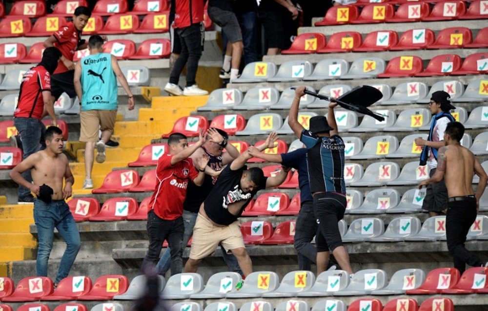 Liga MX matches will not longer have away fans present. AFP