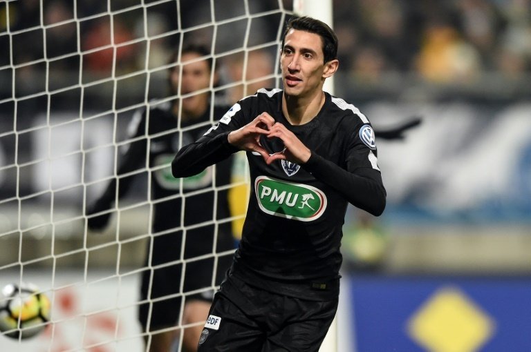 Di Maria fuels PSG as Marseille hit nine in French Cup