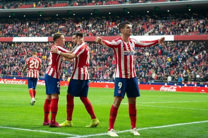 Morata makes it six in a row as Atletico move third