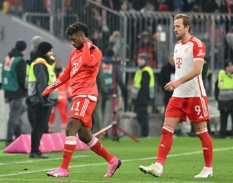 Coman (L) and Harry Kane (R) are set to return from injury. AFP