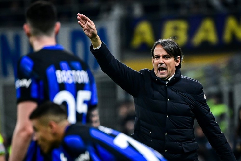 Inzaghi has won five trophies since taking charge of Inter Milan in 2021. AFP