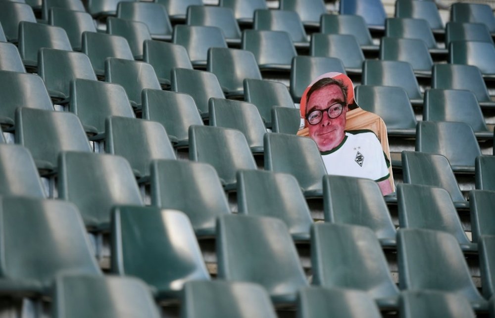 Monchengladbach fans can get a cardboard cut out of themselves for their seat. AFP
