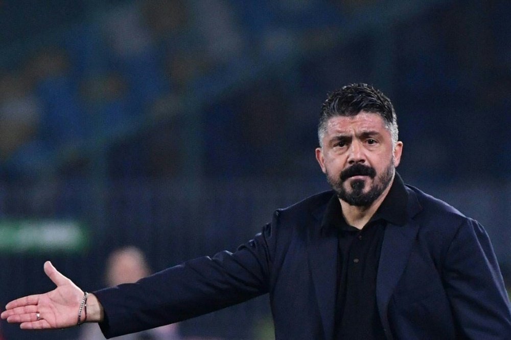 Gattuso's Napoli suffered a setback after losing to Lecce. AFP