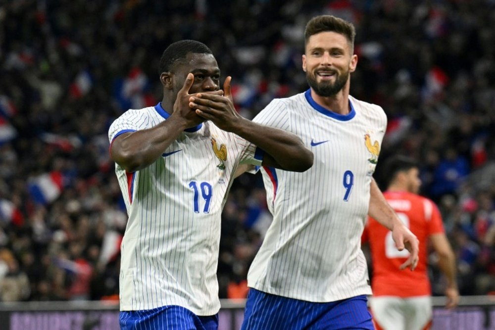 Fofana and Giroud were both on the scoresheet against Chile. AFP