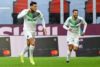Sassuolo got a surprise 1-3 win at AC Milan. AFP