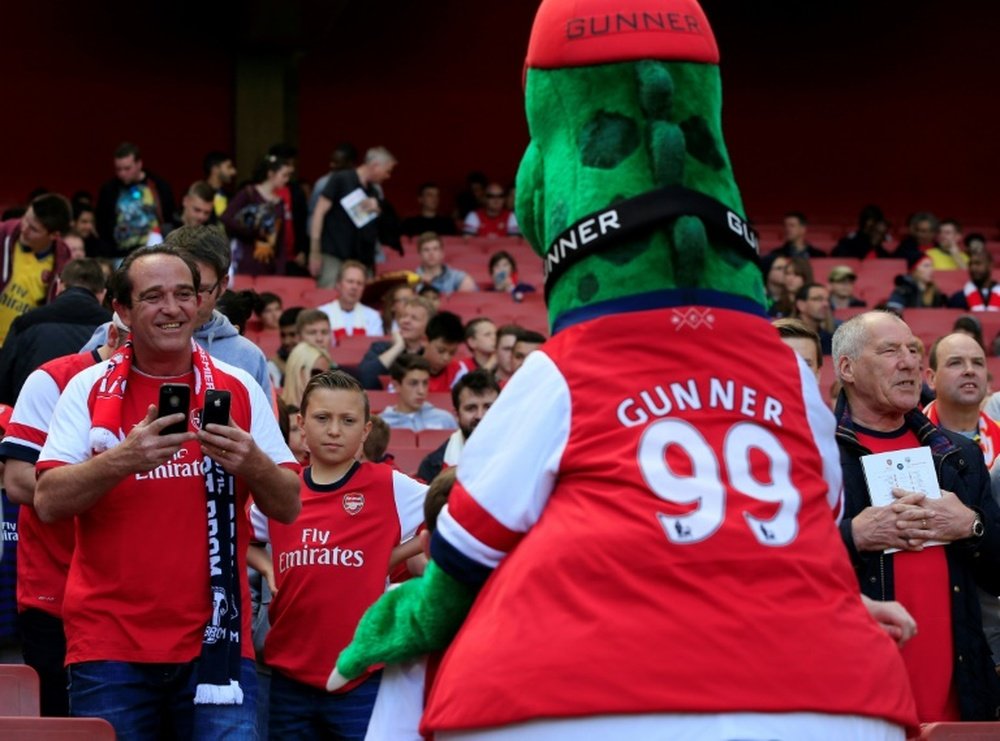 The Arsenal mascot has been let go. AFP
