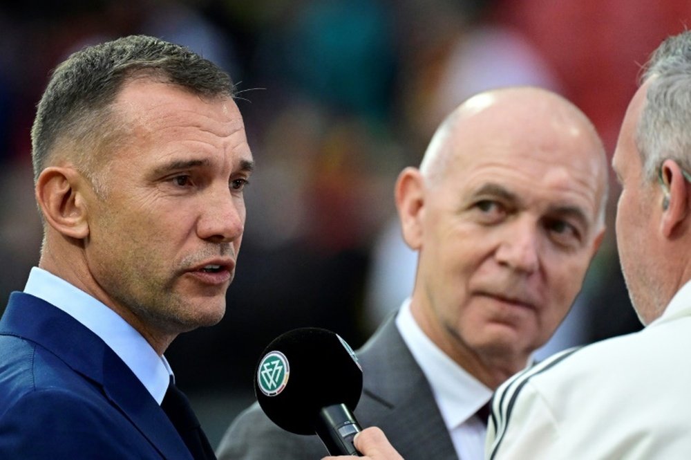Shevchenko hopes Ukraines performances at Euro 2024 will lift his war-battered country. AFP