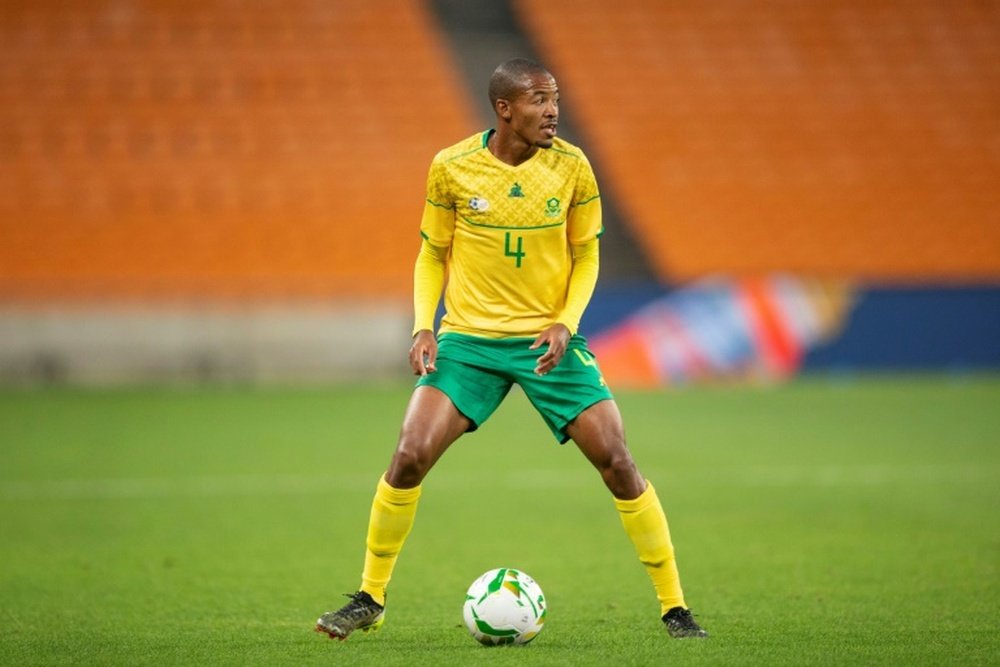 Morena scored twice in South Africa's win over Zimbabwe. AFP