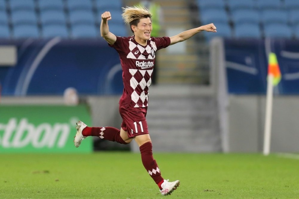 Kyogo Furuhashi has joined Celtic. AFP