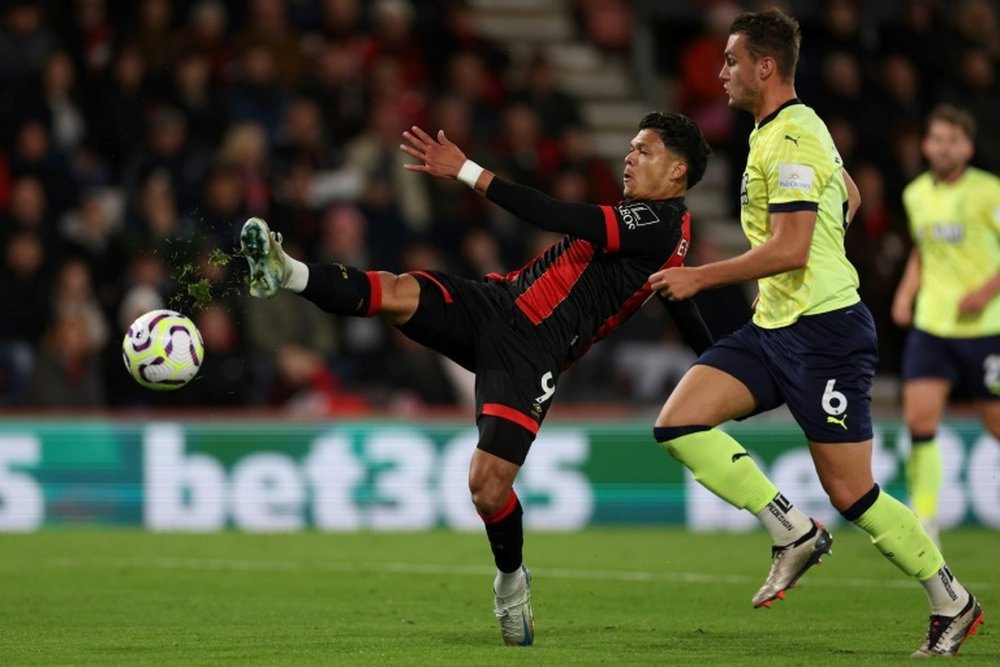 Evanilson scored his first Bournemouth goal against Southampton. AFP