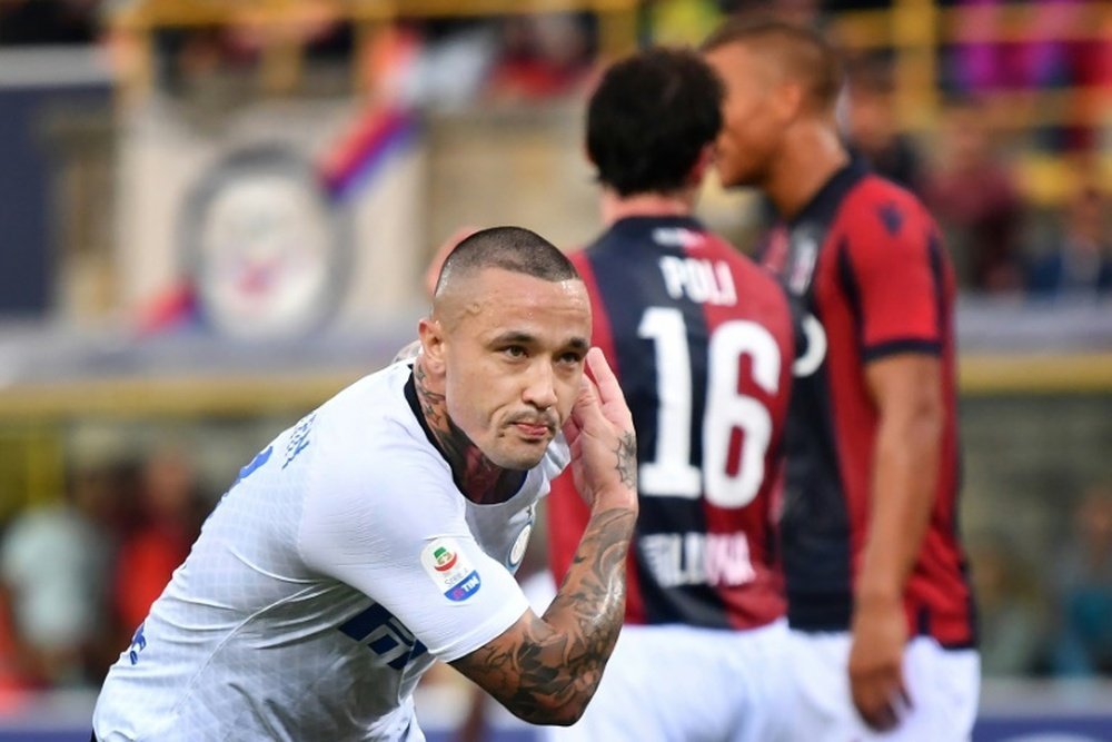 Nainggolan got off the mark on his debut. AFP