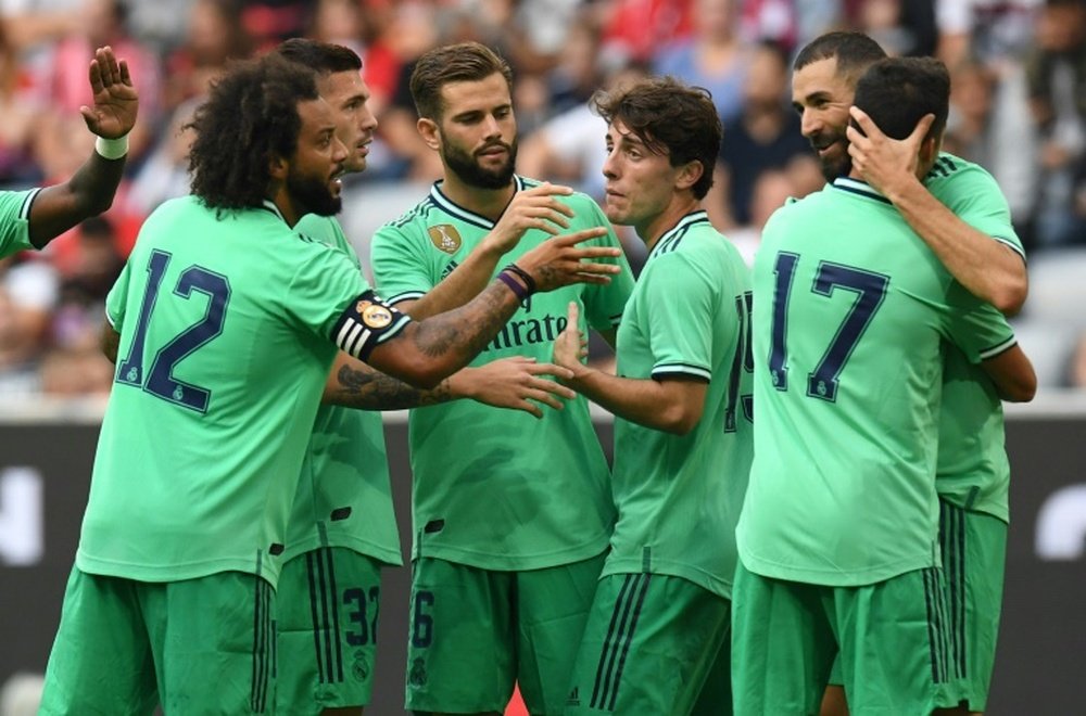 Benzema's hat-trick gave Real Madrid their first pre-season win. AFP
