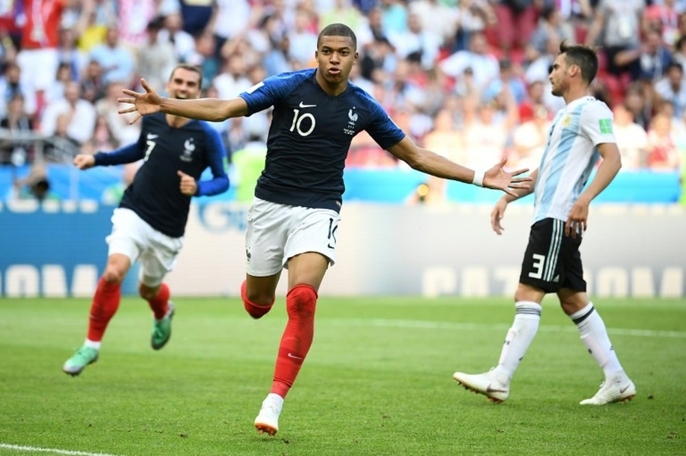 Mbappe announced himself. AFP