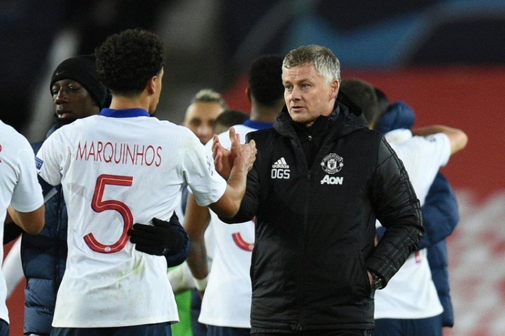 Manchester United are looking for a ninth successive away win in the Premier League. AFP