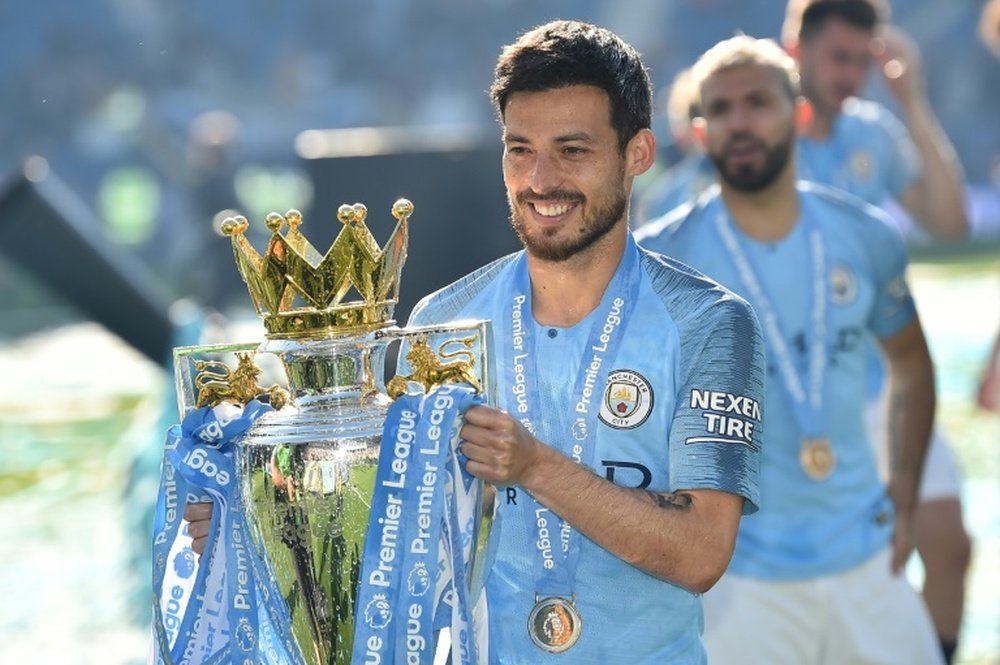 David Silva will have a statue at Man City in 2021. AFP