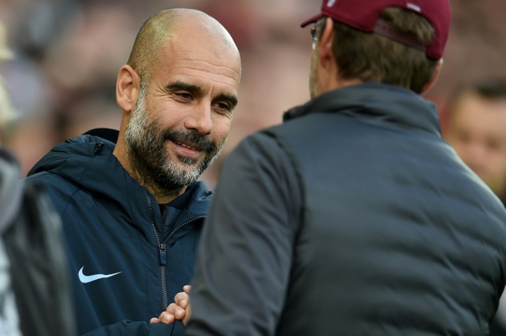 Guardiola has dismissed rivals' claims. AFP