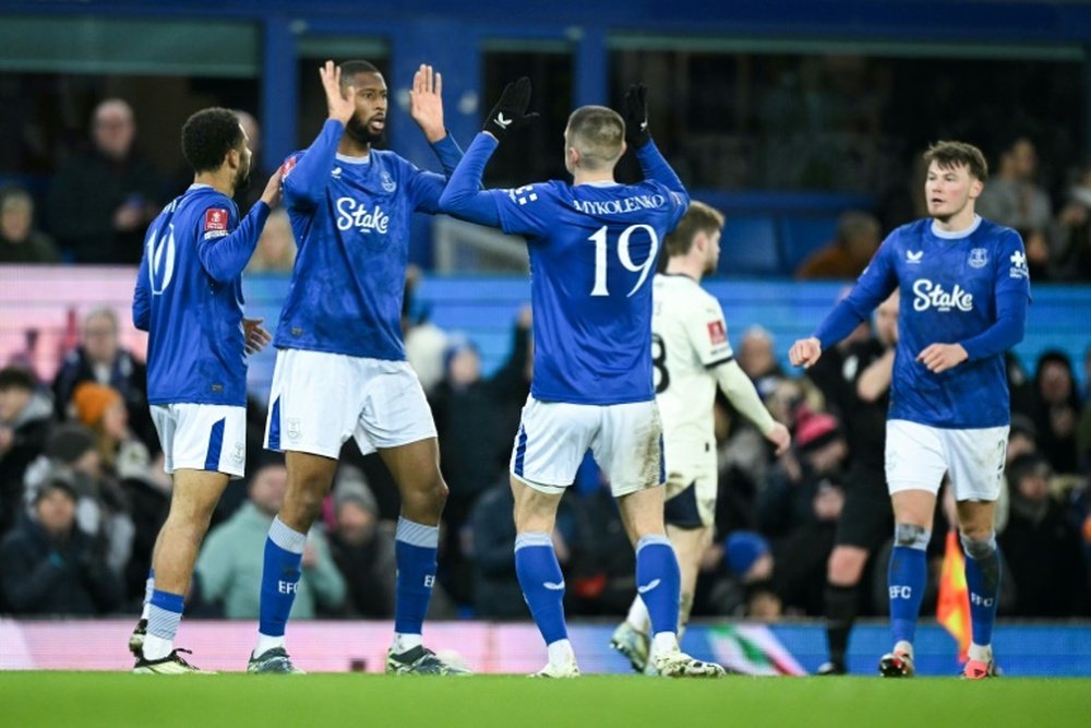 Dyche was axed less than four hours before Everton's win over Peterborough. AFP