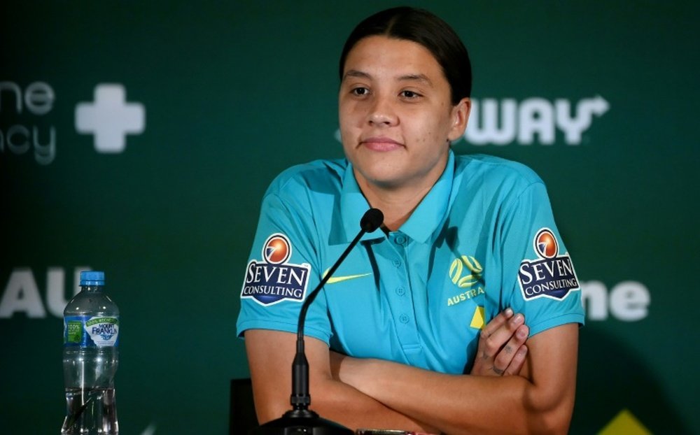A decision on Australia's Sam Kerr will made before kick-off against Canada. AFP
