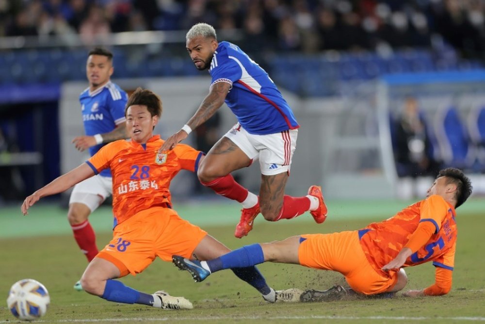 Yokohama were reduced to 10 men on Wednesday. AFP