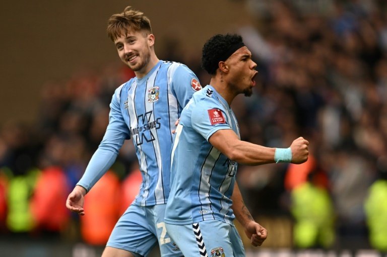 Coventry City's late win takes them into FA Cup semi-finals. AFP