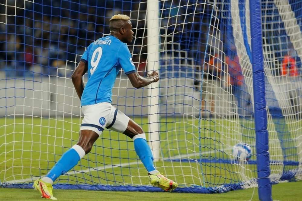 Victor Osimhen has six goals in his last four games for Napoli. AFP