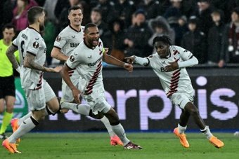 Newly-crowned Bundesliga champions Bayer Leverkusen reached the Europa League semi-finals on Thursday and stretched their undefeated run in all competitions this season to 44 matches.