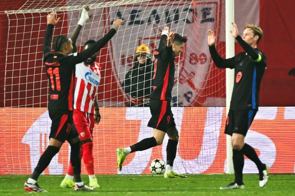 Lewandowski struck his 19th goal of the season in all competitions across 16 matches. AFP