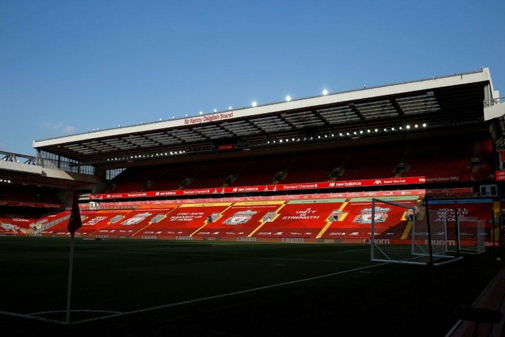 Liverpool intend to extend Anfield to a 61,000 capacity. AFP