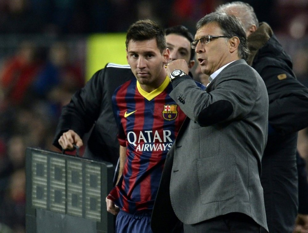 Messi and Martino have both been linked with moves to MLS club Inter Miami. AFP