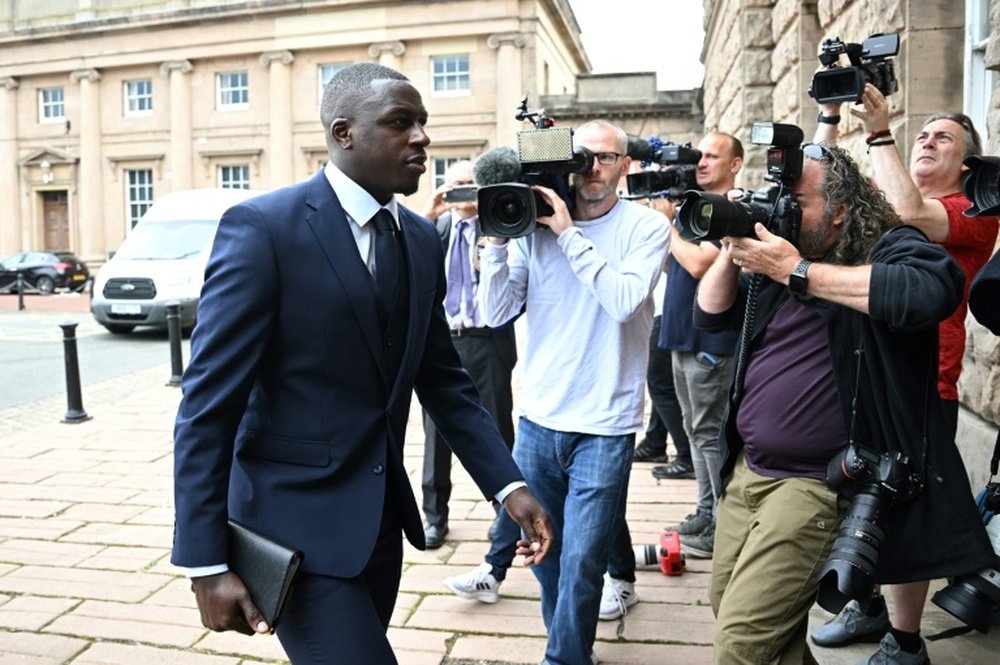 Mendy is accused of a string of sexual offences. AFP