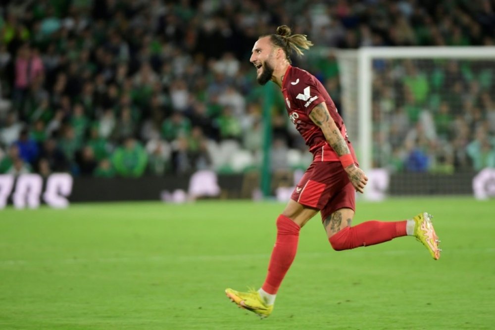 Gudelj scored a late equaliser for Sevilla. AFP