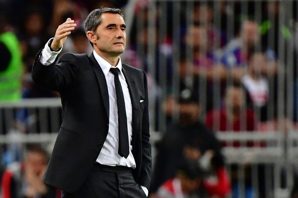 Valverde's agent in Barcelona before his imminent departure. AFP